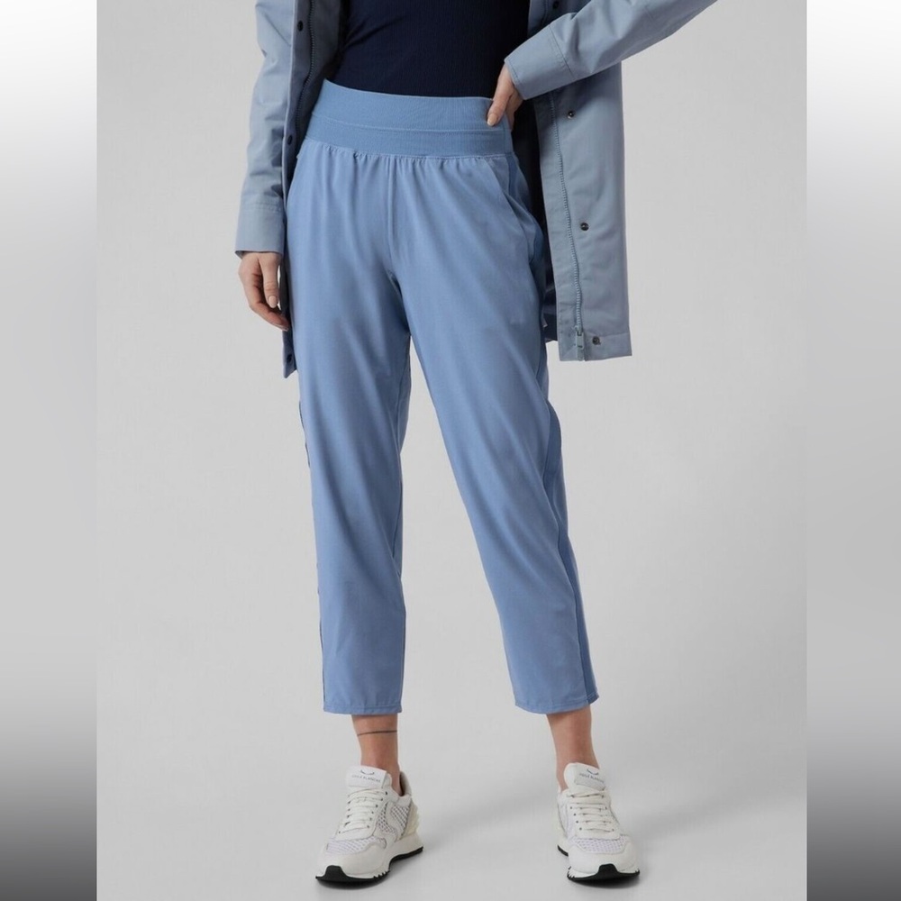 Athleta Nolita Slim Tapered Crop Pants Cottage Blue